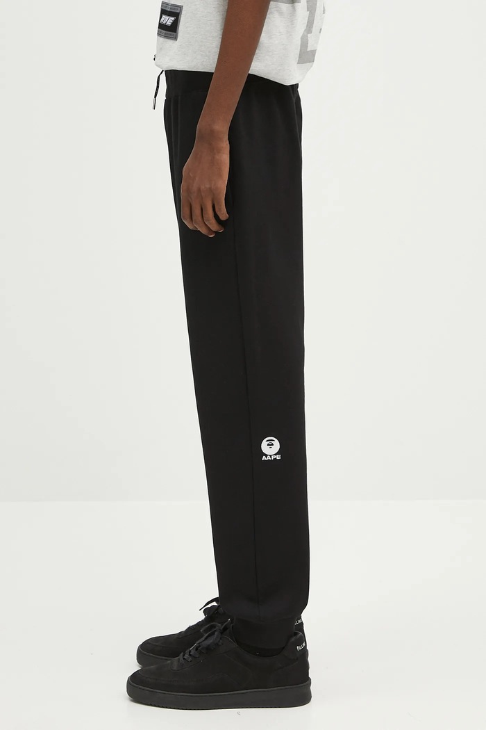 Спортен панталон AAPE Main Sweat AAPPTMB637XXN черен SS25