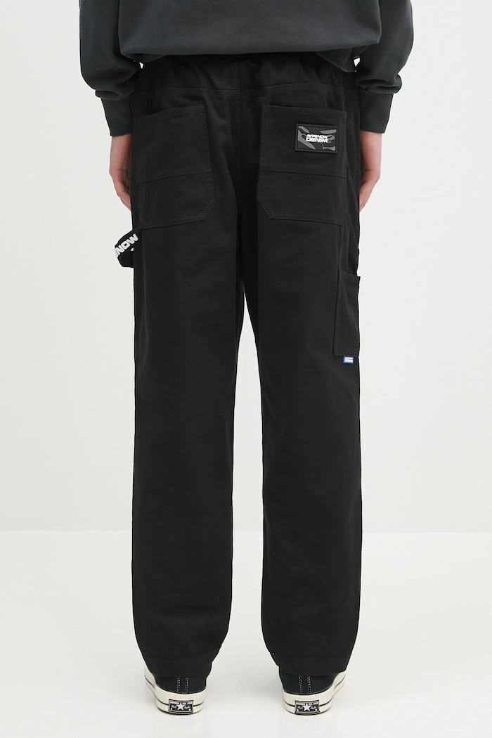 Odzież AAPE jeansy Now Woven AAPPTMB624XXN czarny