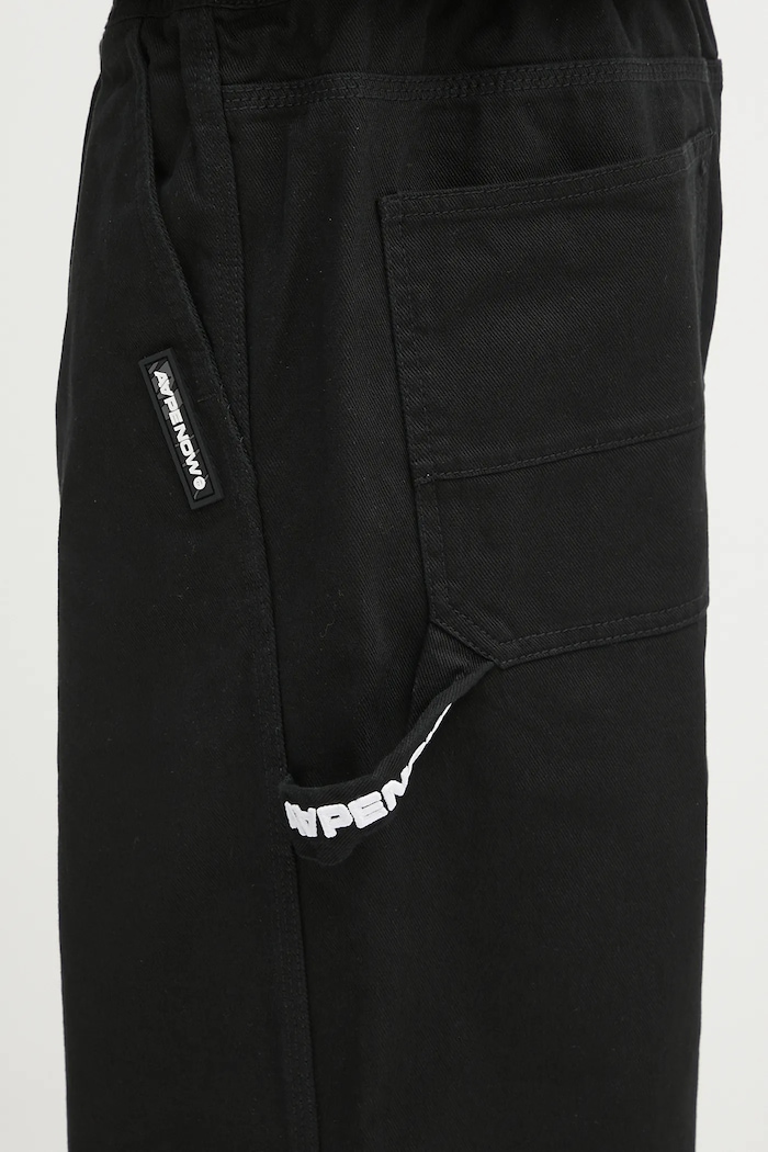AAPE jeansy Now Woven czarny AAPPTMB624XXN