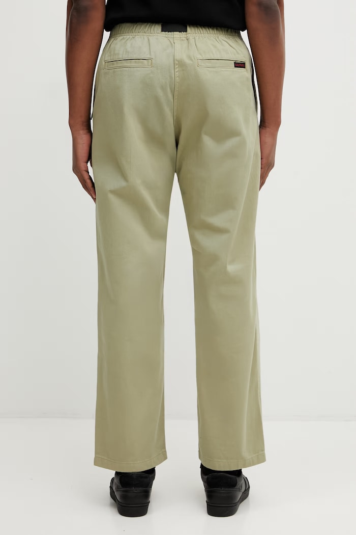 Odzież Gramicci spodnie bawełniane Pant Straight Fit G116.OGT zielony