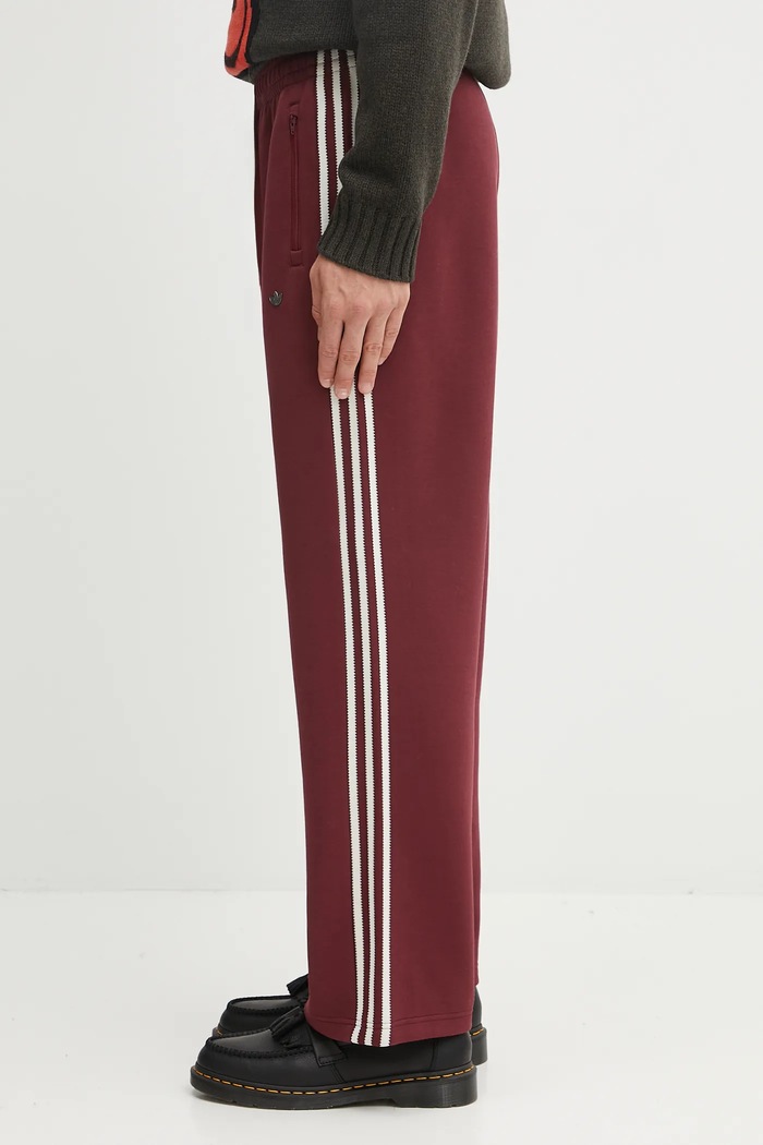 adidas Originals pantaloni de trening Prem Track Pants JV7592 burgundia AW25