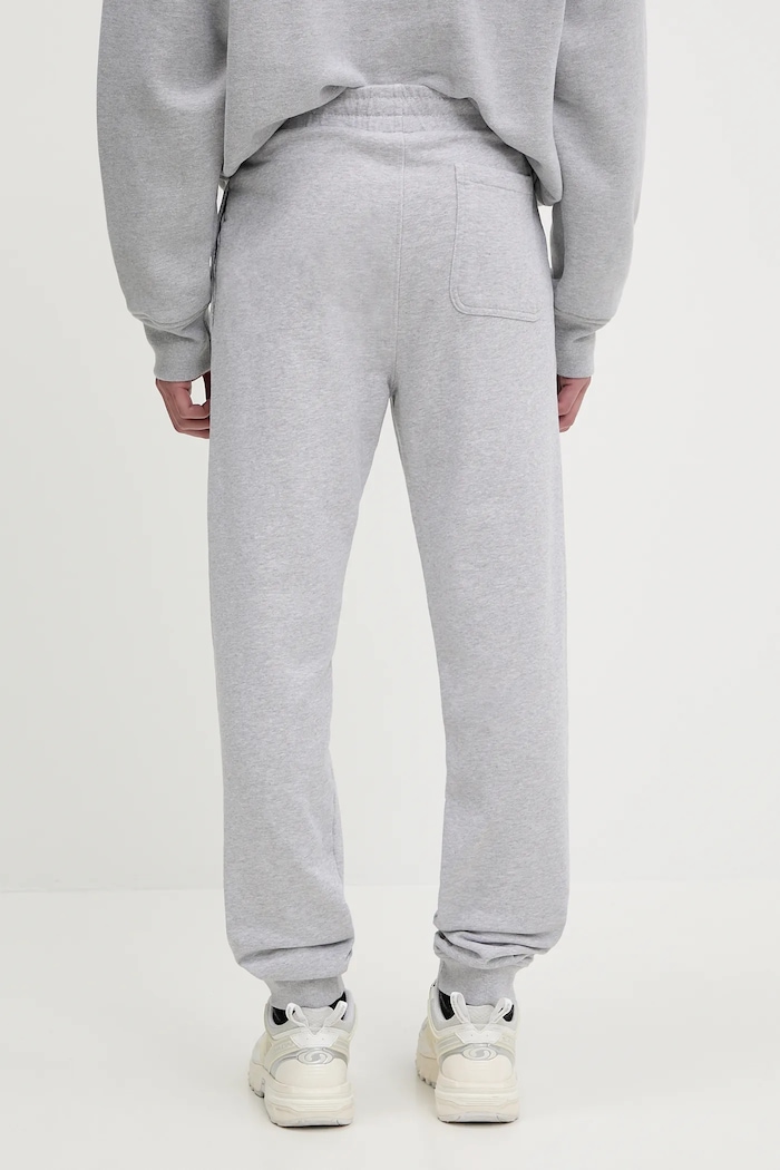 Abbigliamento Maison Kitsuné pantaloni tuta di cotone Fox Head Patch Regular LM01114KM0001 grigio