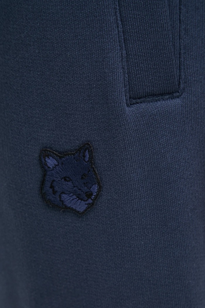 Бавовняні спортивні штани Maison Kitsuné Bold Fox Head Patch Comfort темно-синій MM01125KM0321