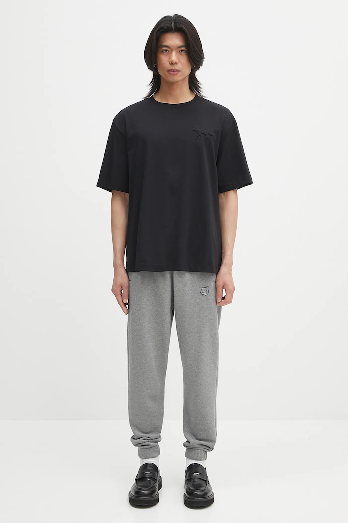 Бавовняні спортивні штани Maison Kitsuné Bold Fox Head Patch Comfort MM01125KM0321 сірий