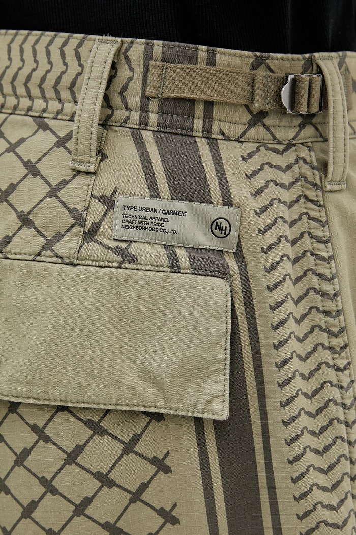 NEIGHBORHOOD pantaloni in cotone PT SHEMAGH 251UTNH.PTM01 verde