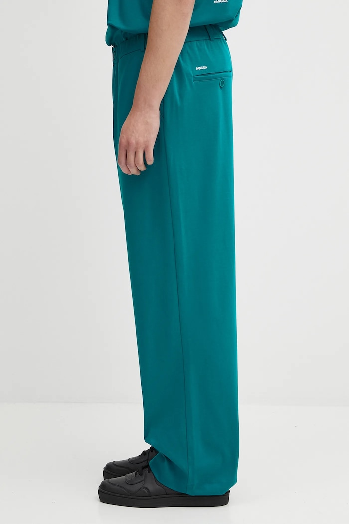 Pangaia cotton trousers DNA Interlock Trouser 10002443 turquoise SS25