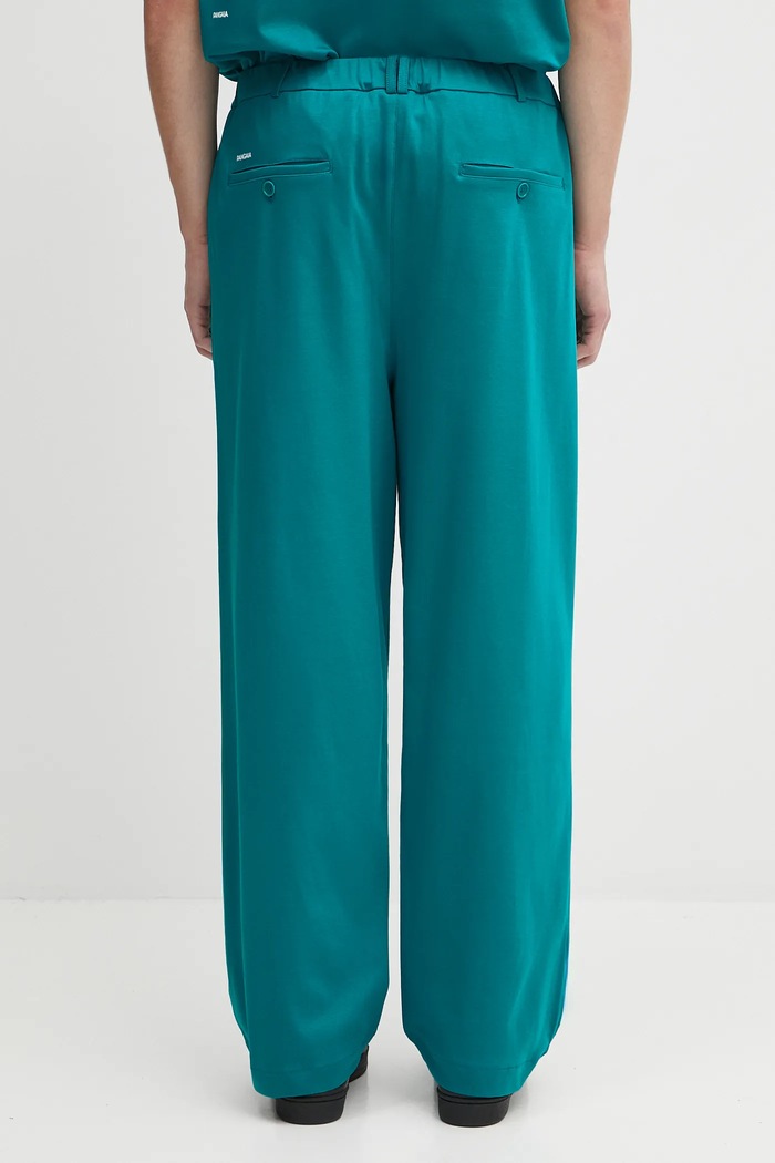 Clothing Pangaia cotton trousers DNA Interlock Trouser 10002443 turquoise