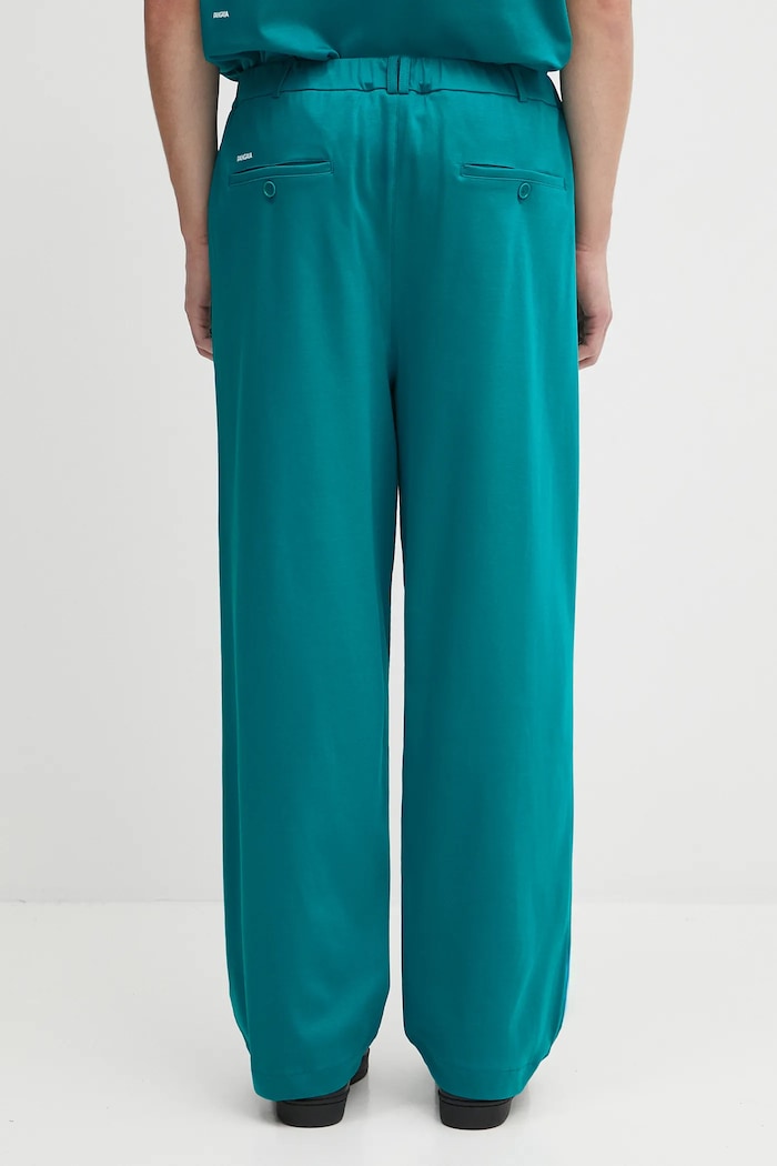 Clothing Pangaia cotton trousers DNA Interlock Trouser 10002443 turquoise
