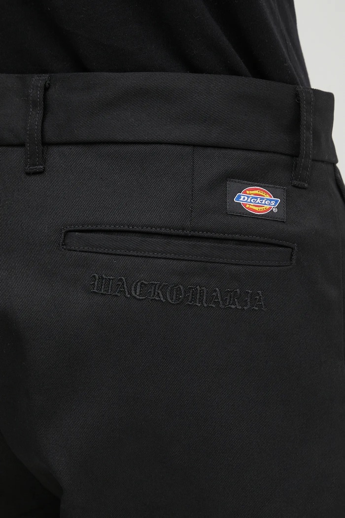 Панталон Wacko Maria DICKIES / PLEATED TROUSERS черен 25SS.WMP.DC01