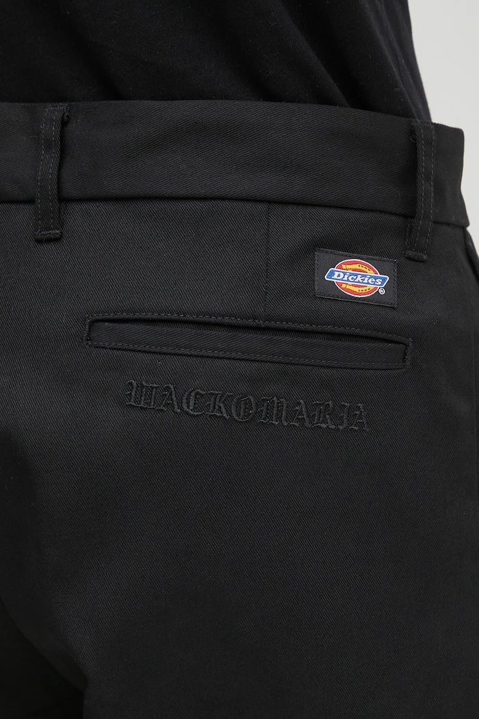 Панталон Wacko Maria DICKIES / PLEATED TROUSERS черен 25SS.WMP.DC01