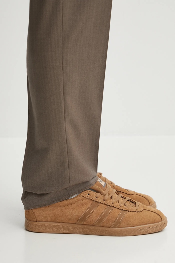 Wacko Maria spodnie wełniane PLEATED TROUSERS ( TYPE-2 ) beżowy 25SS.WMP.TR08