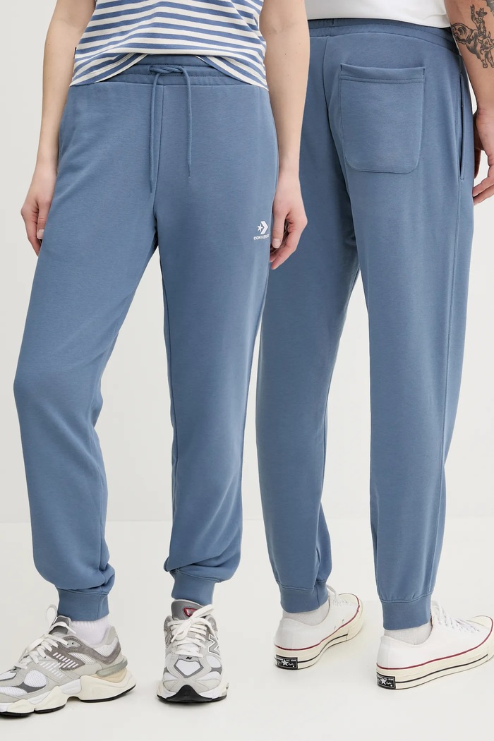 Converse pantaloni de trening tricotaj albastru 10023873.A33