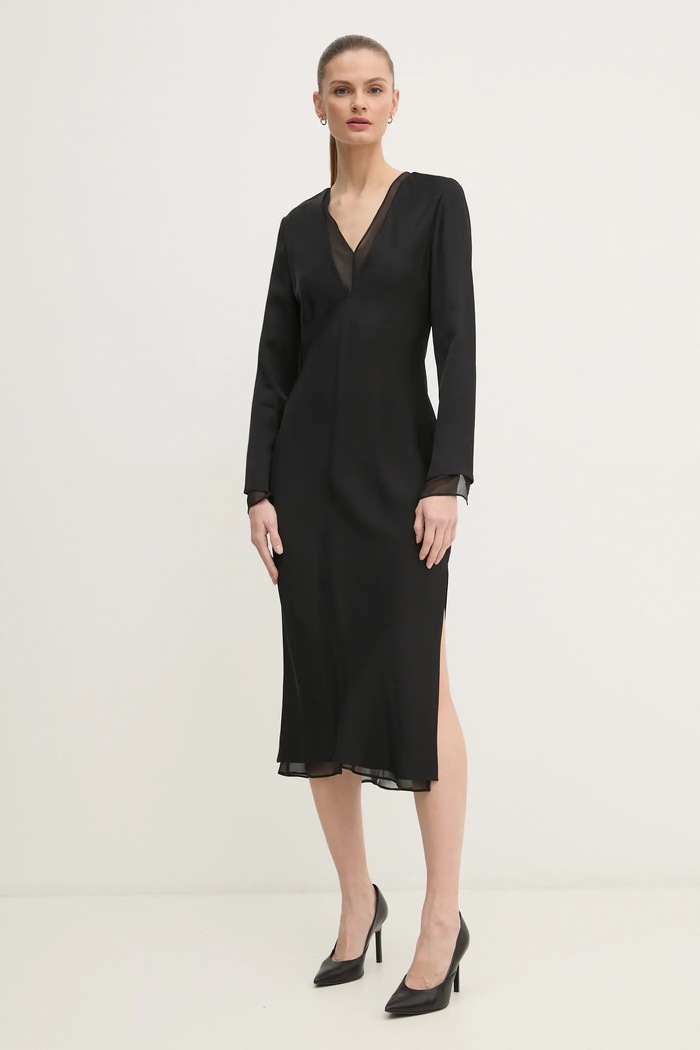 Calvin Klein rochie K20K207845 negru SS25