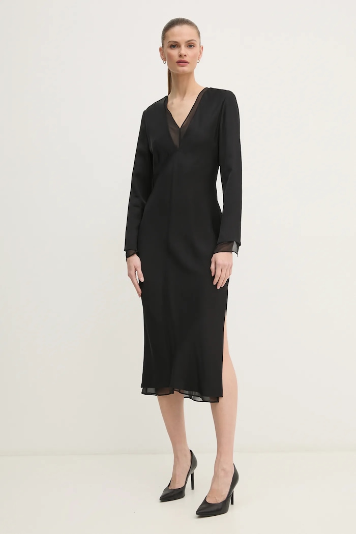 Calvin Klein rochie K20K207845 negru SS25
