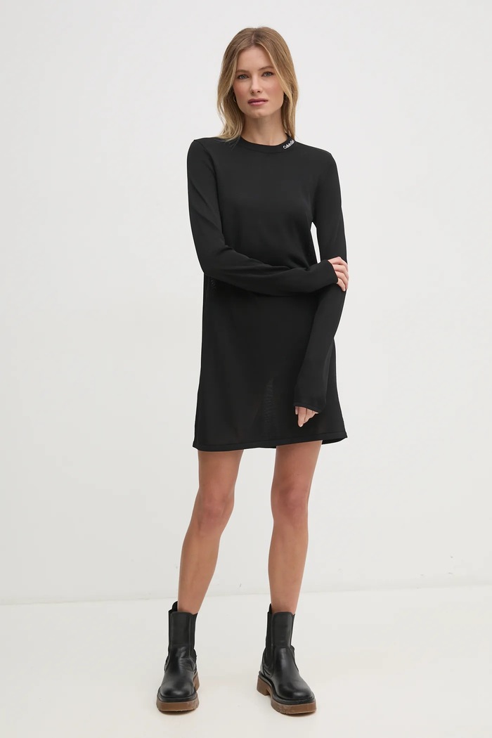 Haljina Calvin Klein Jeans J20J224831 crna SS25