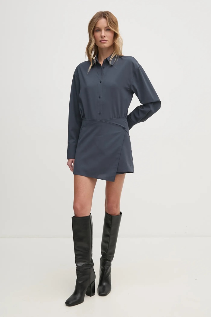 Calvin Klein Jeans ruha J20J225086 szürke SS25