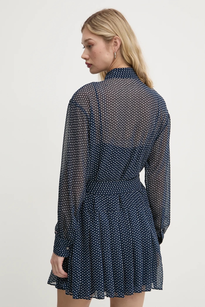 Îmbrăcăminte Tommy Jeans rochie DW0DW19473 bleumarin