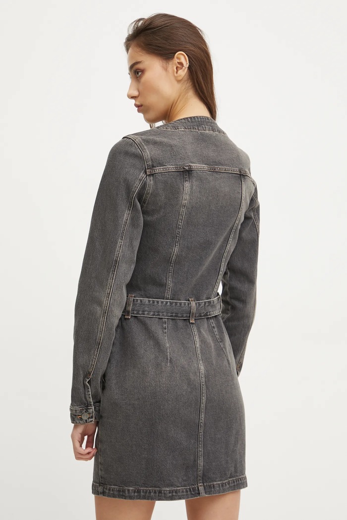 Oblečení Džínové šaty Tommy Jeans DW0DW20154 šedá