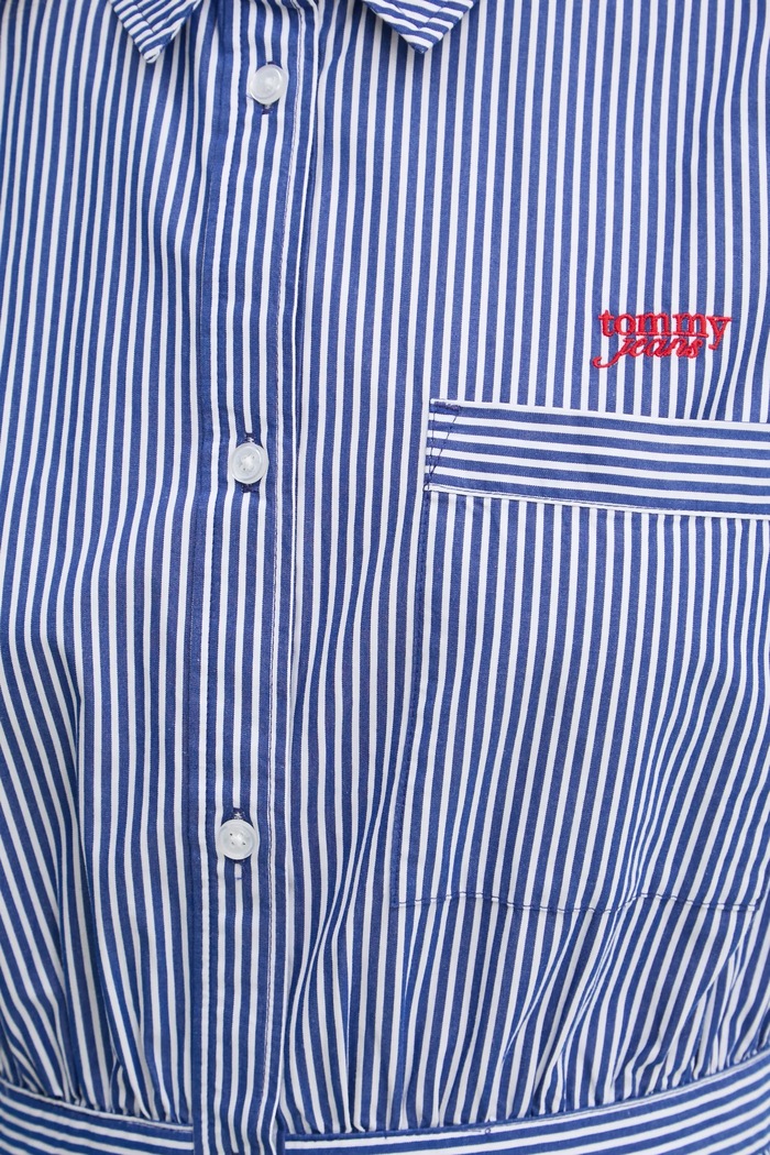 Bavlněné šaty Tommy Jeans DW0DW20470 námořnická modř