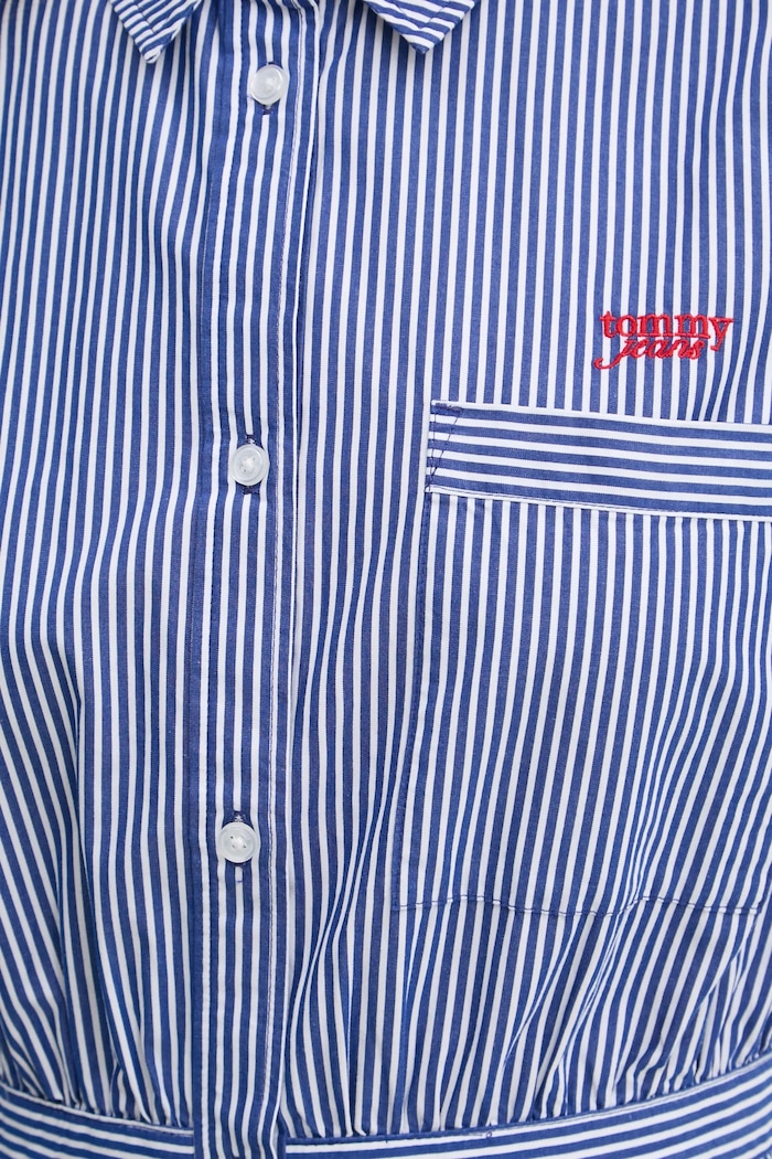 Bavlněné šaty Tommy Jeans DW0DW20470 námořnická modř