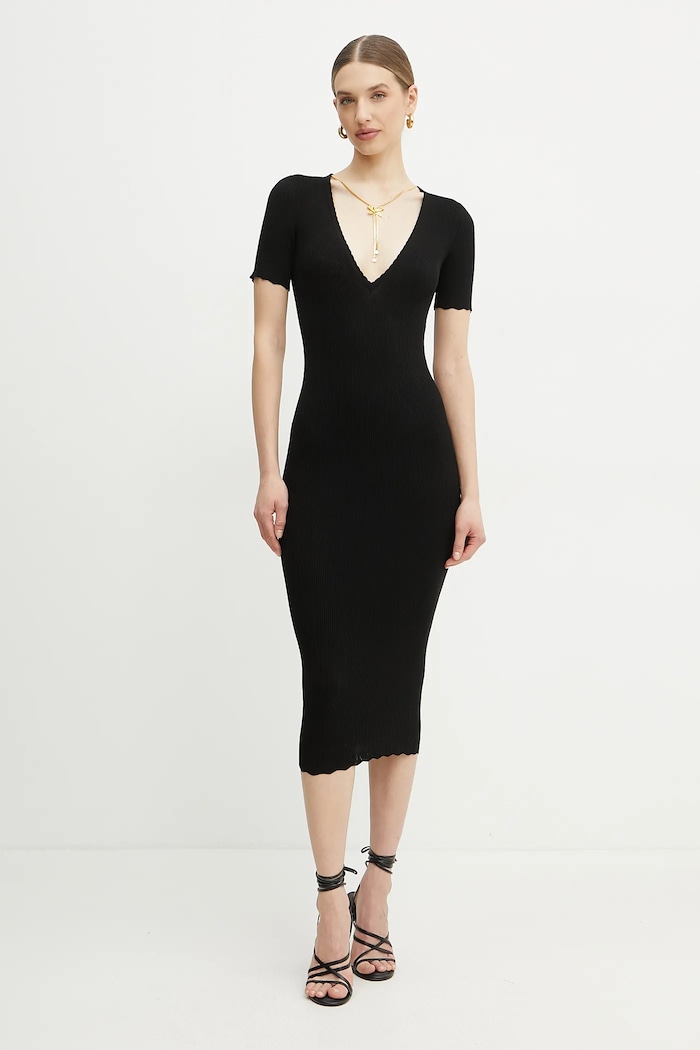 Elisabetta Franchi sukienka casual czarny AM53S51E2
