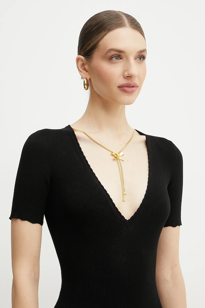 Elisabetta Franchi sukienka AM53S51E2 czarny SS25