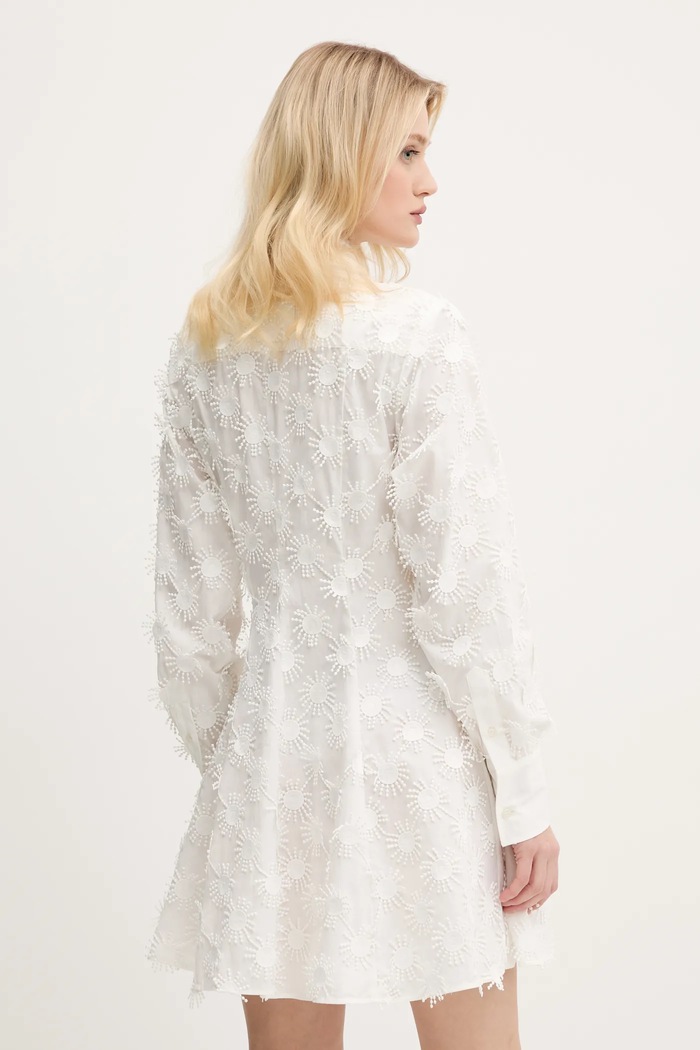 Oblačila Obleka MSGM 3841MDA39.257121 bela