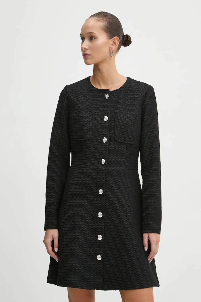 HUGO Rochie 50530474 negru SS25