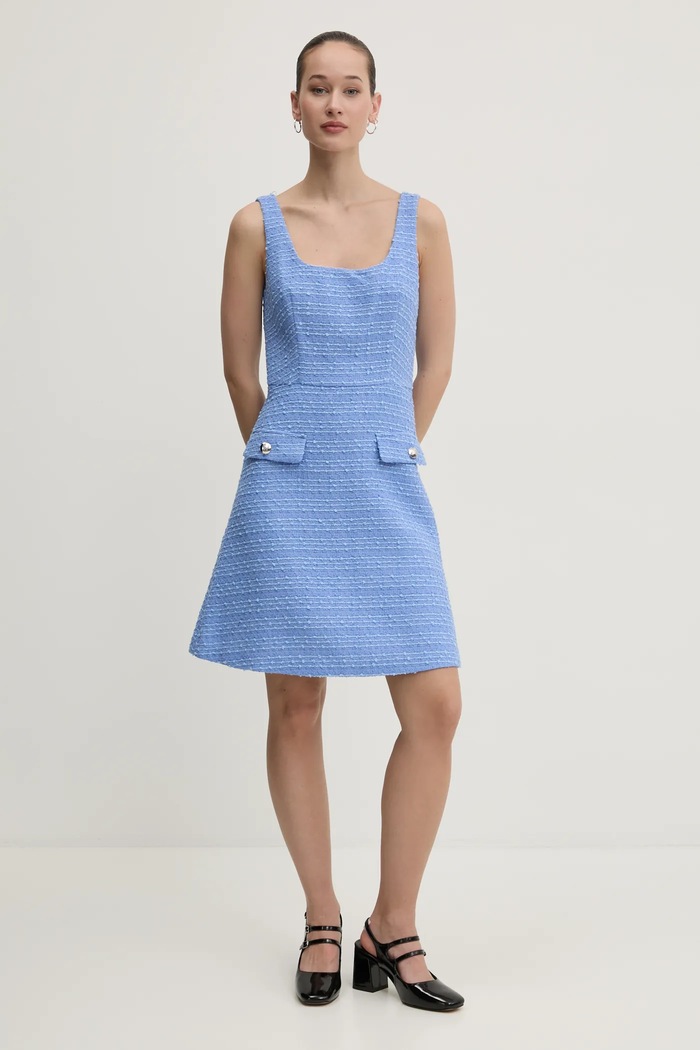 HUGO rochie 50530477 albastru SS25
