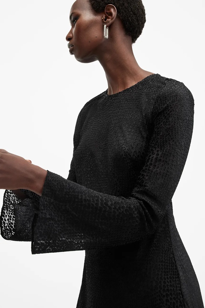 AllSaints ruha JADA W060DB fekete SS25