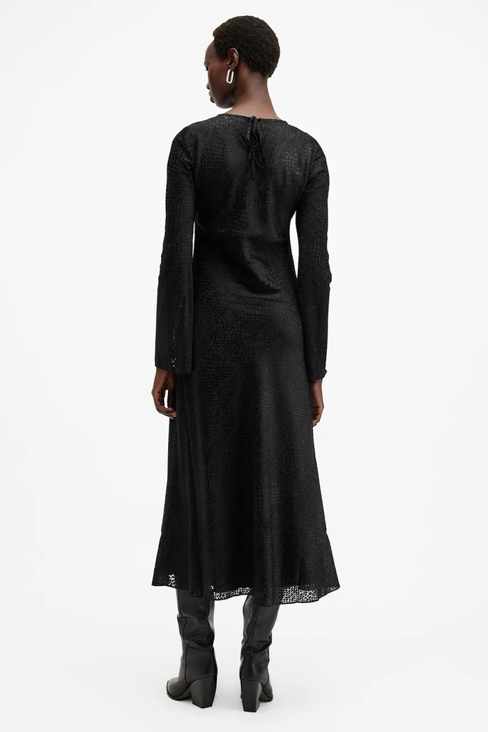 Ruházat AllSaints ruha JADA W060DB fekete
