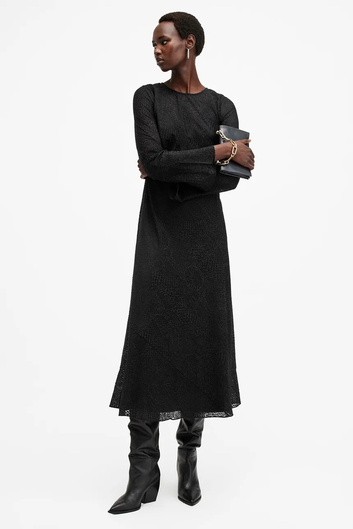 AllSaints ruha JADA W060DB fekete