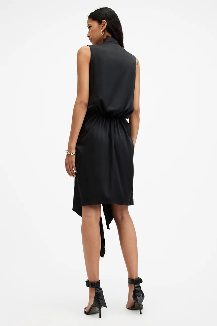 Haljina AllSaints ABI LACE crna W256DB