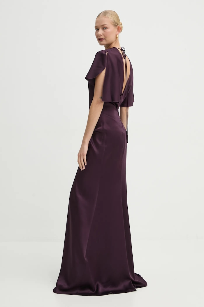 Odzież Victoria Beckham sukienka 1125WDR005454A fioletowy