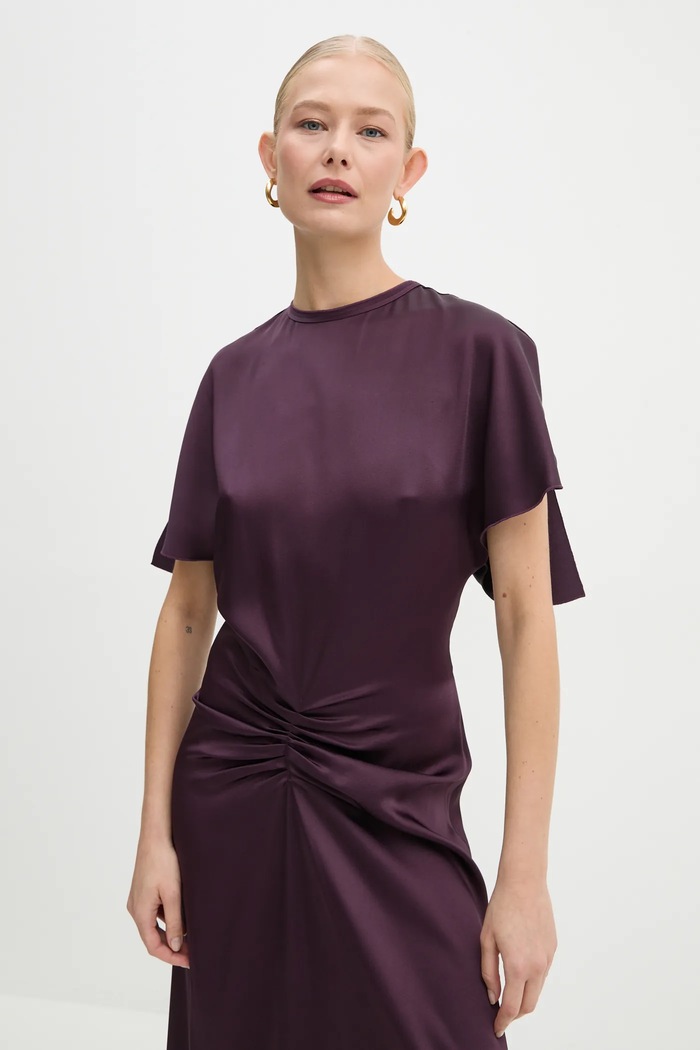 Victoria Beckham sukienka fioletowy 1125WDR005454A