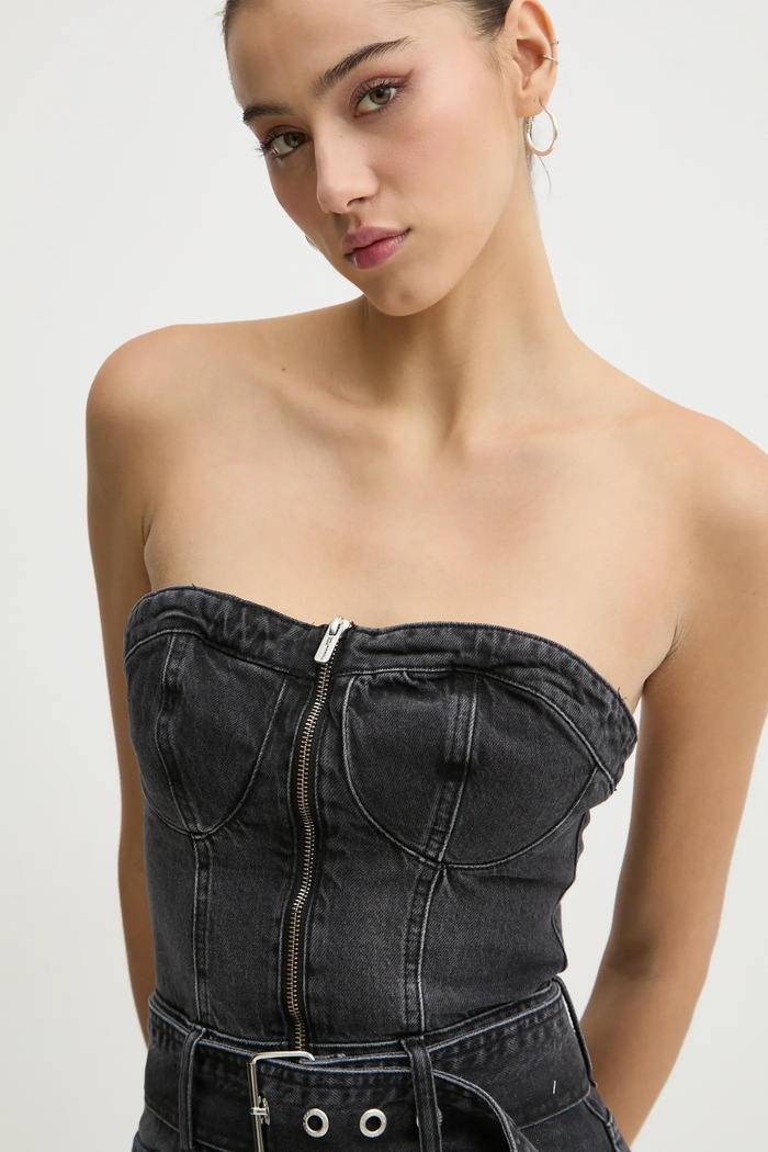 Рокля Karl Lagerfeld Jeans сив A1W13006