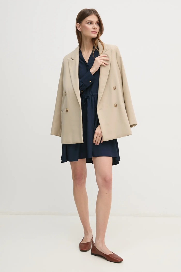 Рокля Tommy Hilfiger WW0WW44020 тъмносин SS25