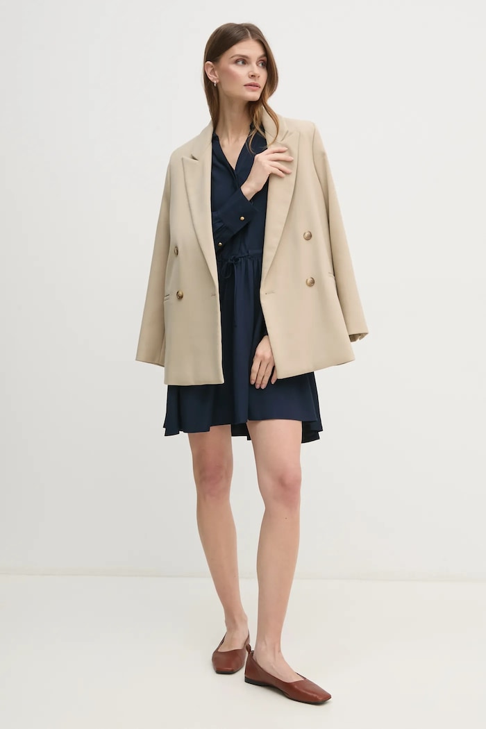 Рокля Tommy Hilfiger WW0WW44020 тъмносин SS25
