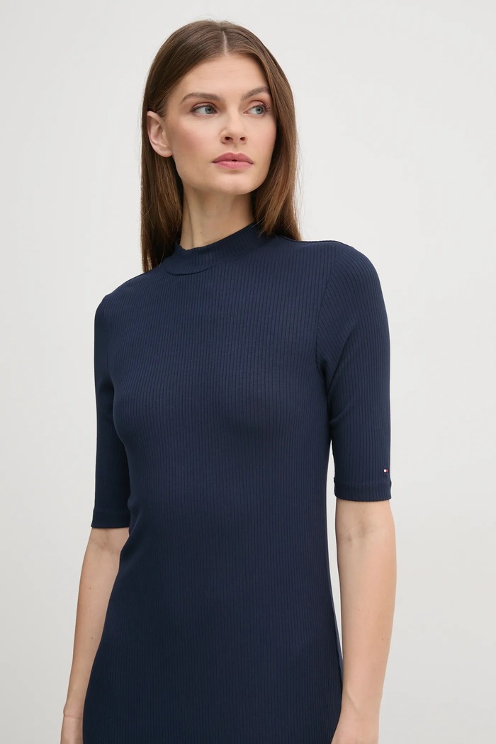 Šaty Tommy Hilfiger námořnická modř WW0WW44430