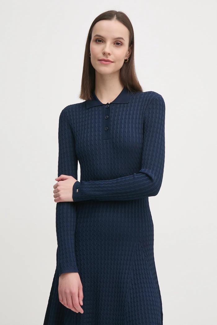 Φόρεμα Tommy Hilfiger σκούρο μπλε WW0WW44977