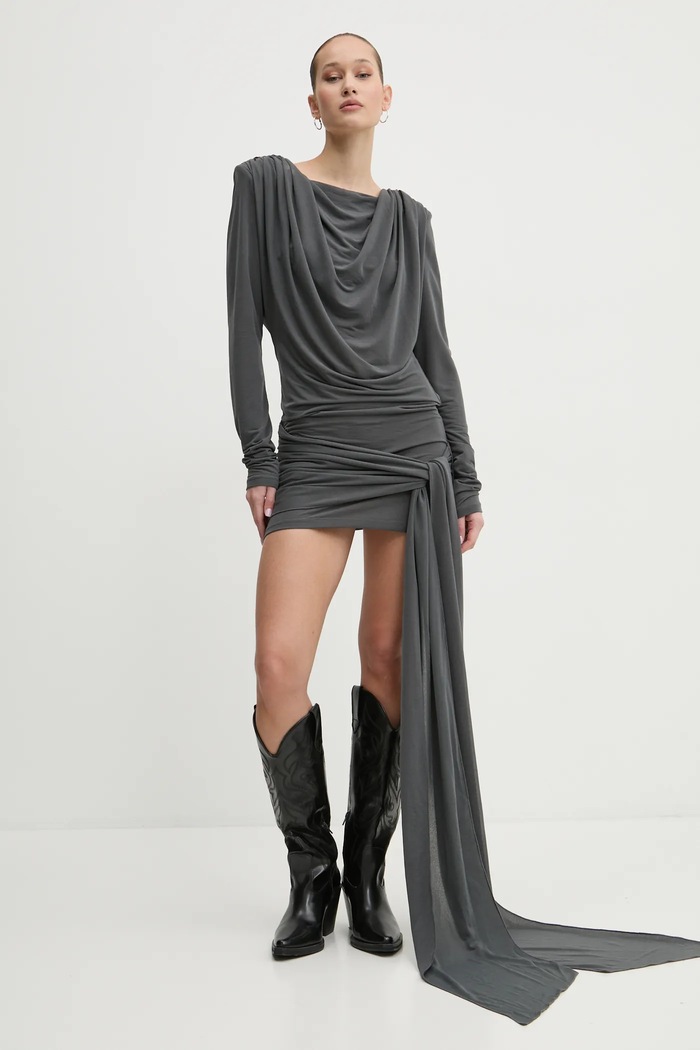 Rotate rochie mini gri 1141011205