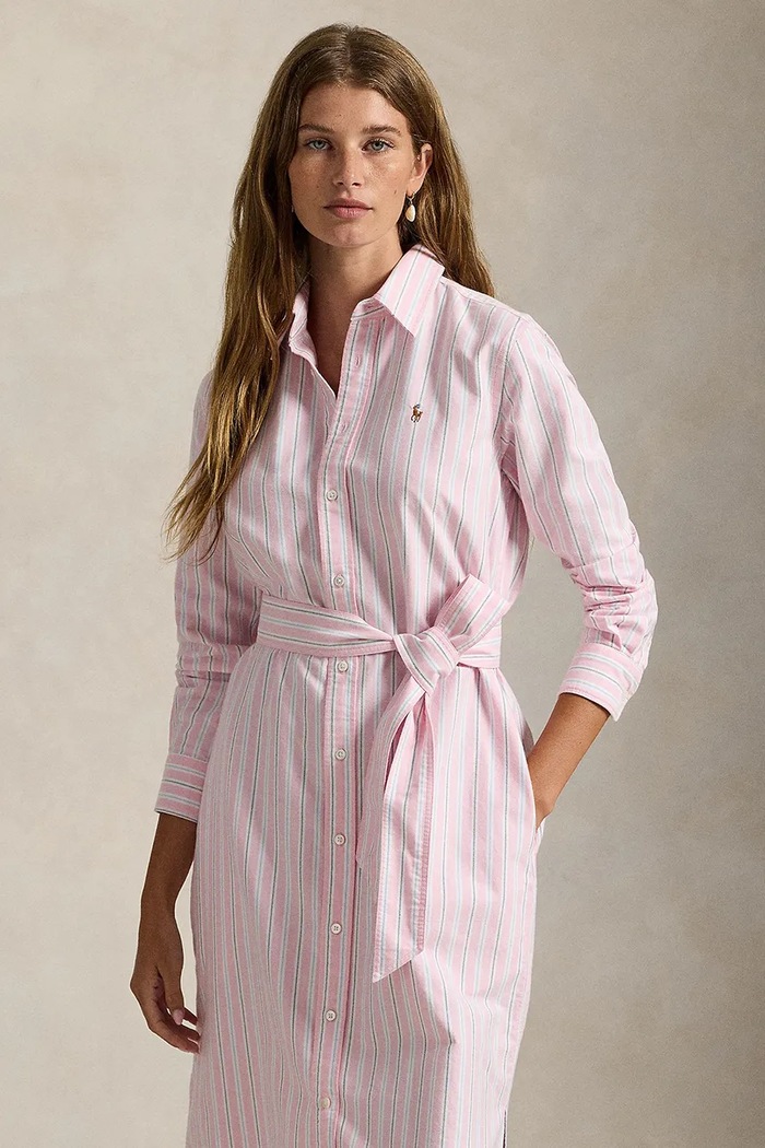 Odjeća Pamučna haljina Polo Ralph Lauren 211959901 roza