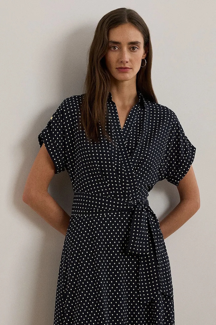 Oblečení Šaty Lauren Ralph Lauren 250957093 námořnická modř