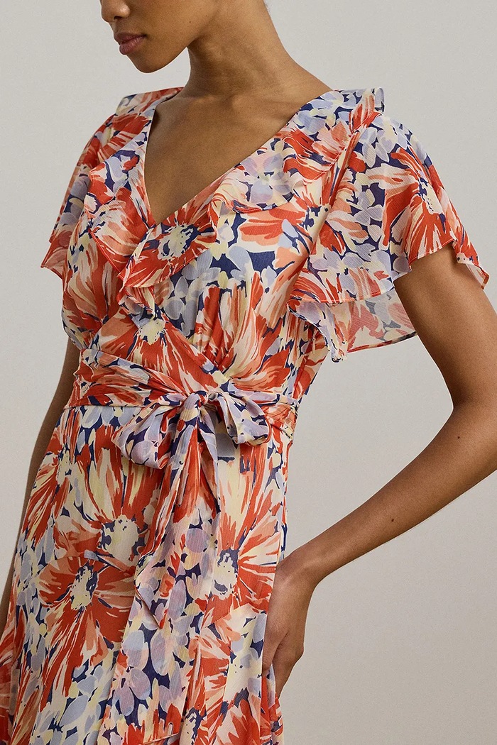 Lauren Ralph Lauren sukienka pomarańczowy 250957395