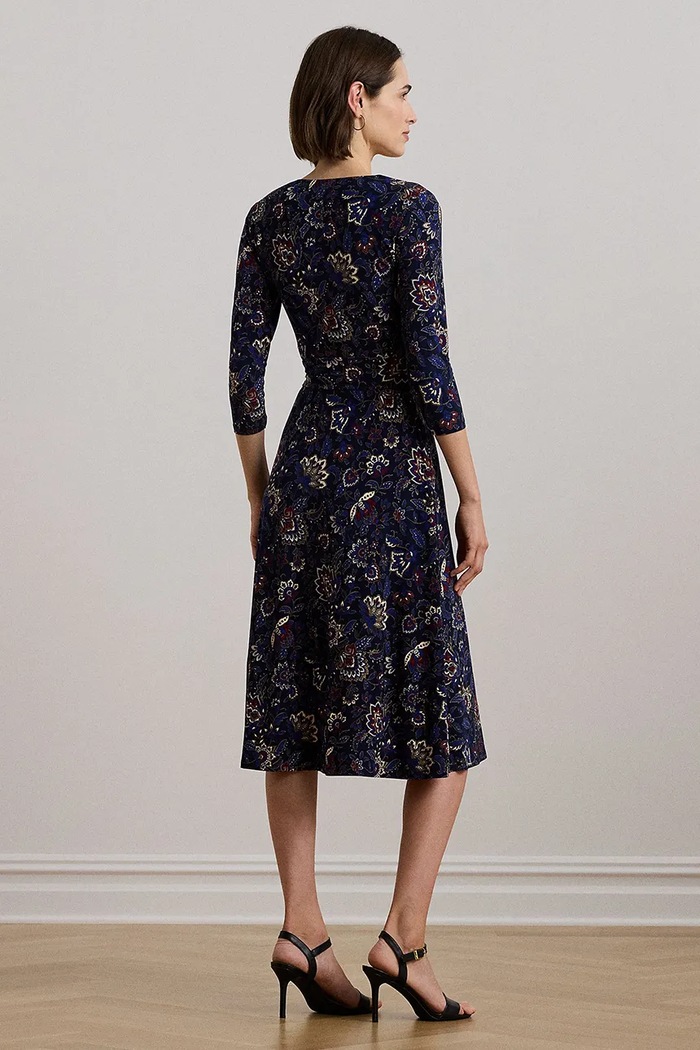 Lauren Ralph Lauren sukienka 250957701 granatowy SS25