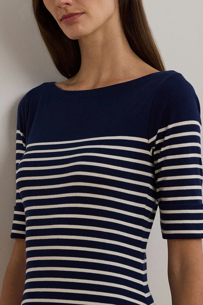 Bavlněné šaty Lauren Ralph Lauren Lauren Ralph Lauren 250957728 námořnická modř