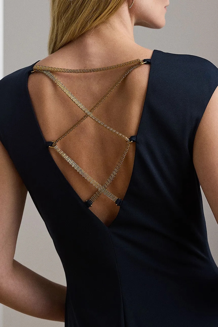 Odzież Lauren Ralph Lauren sukienka 253957568 granatowy