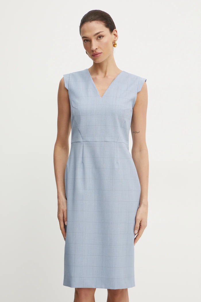 Îmbrăcăminte BOSS rochie 50535259 albastru