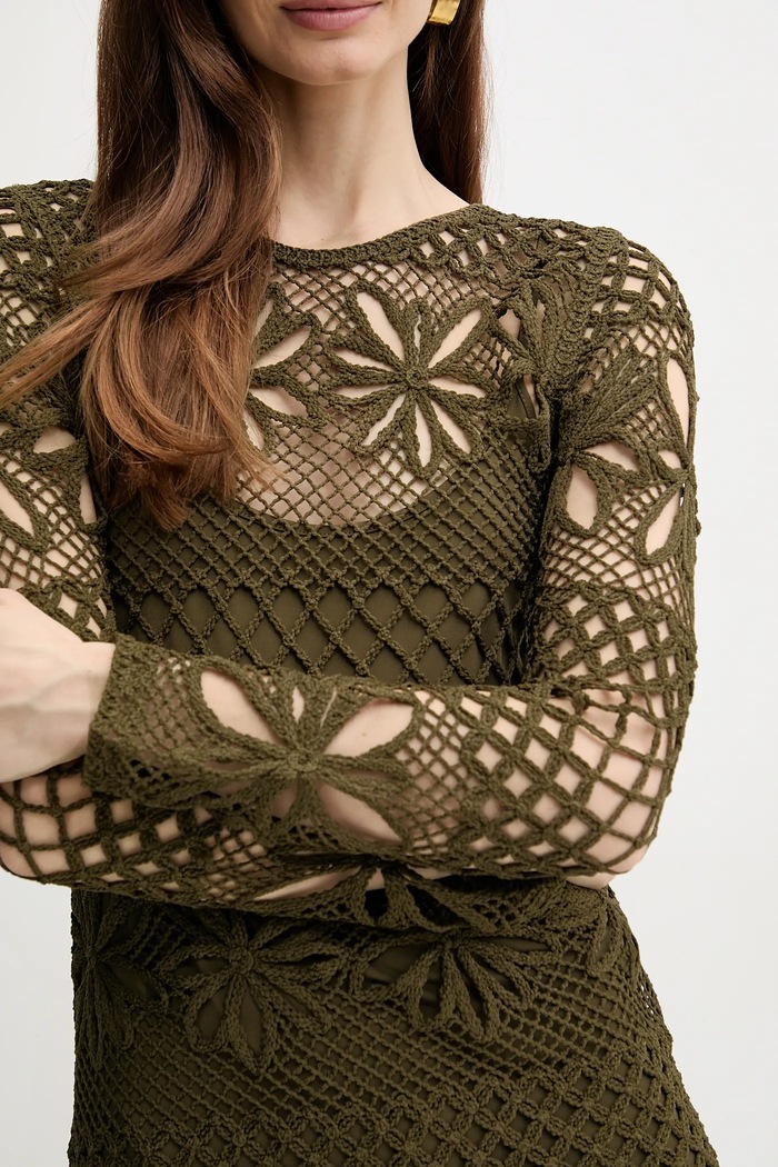 Pinko sukienka zielony 104731.A2FF