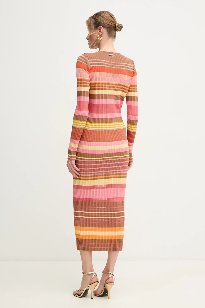 Φόρεμα Pinko 104639.A2E8 καφέ SS25